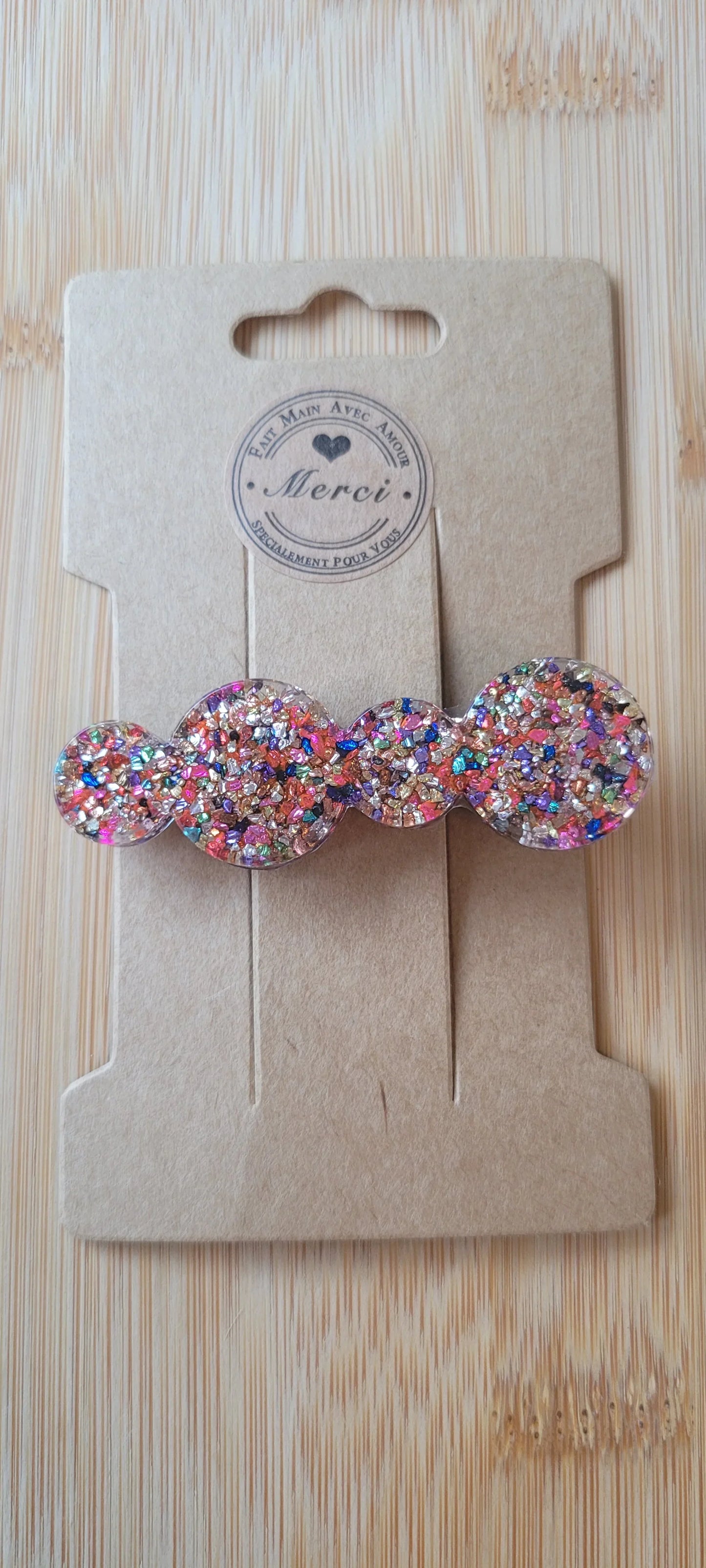 Barrettes en résine | Ronds Pop - L'Atelier de MyMy