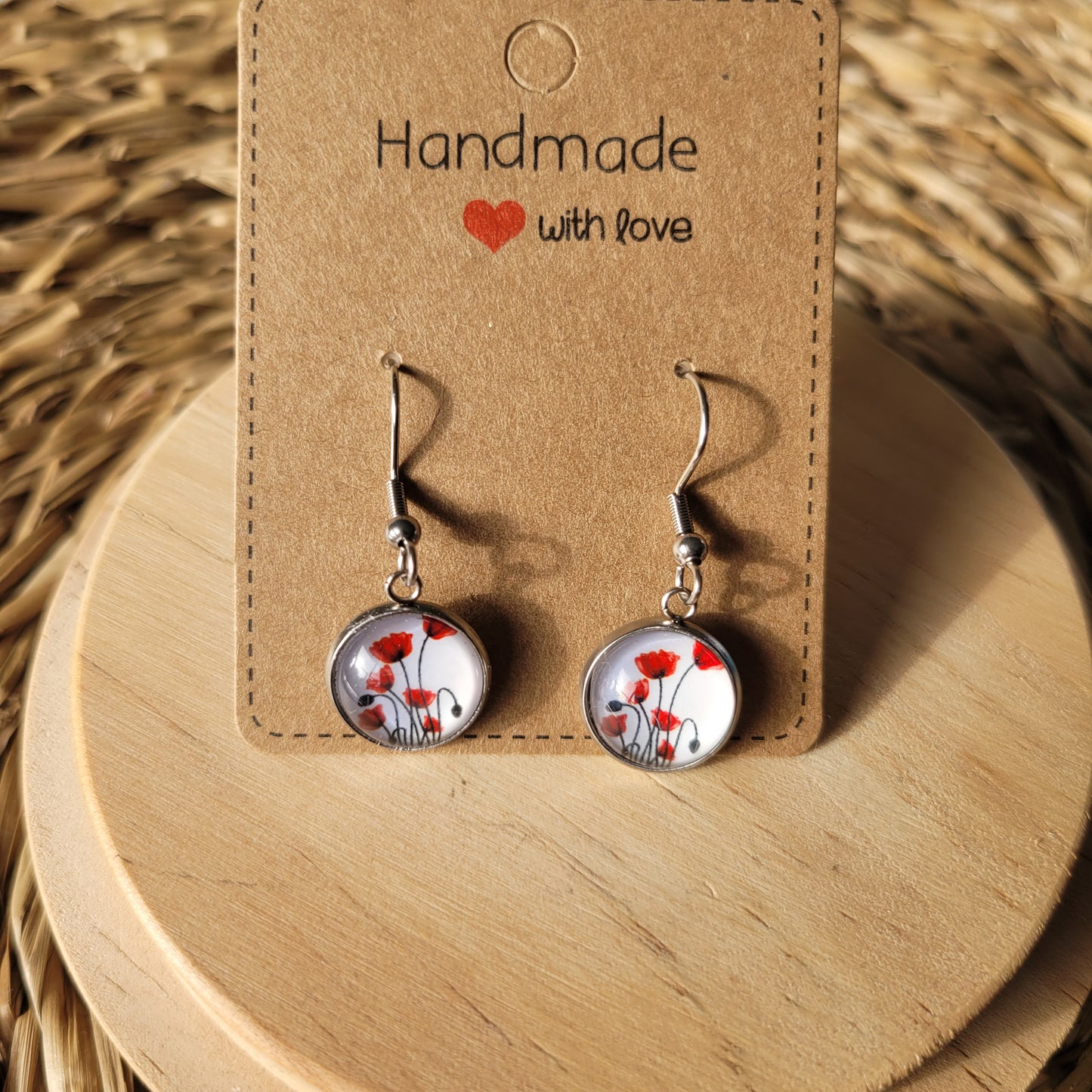 Boucles fantaisie acier | Coquelicots