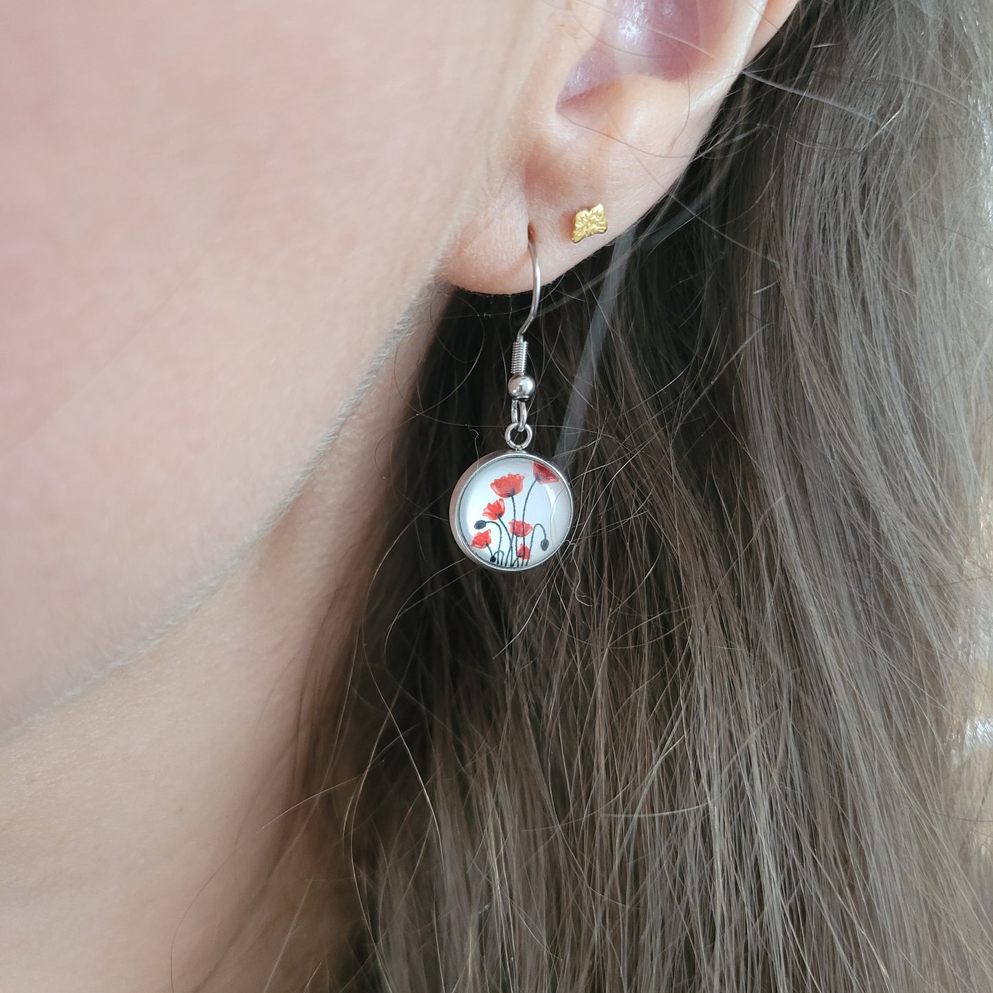 Boucles fantaisie acier | Coquelicots