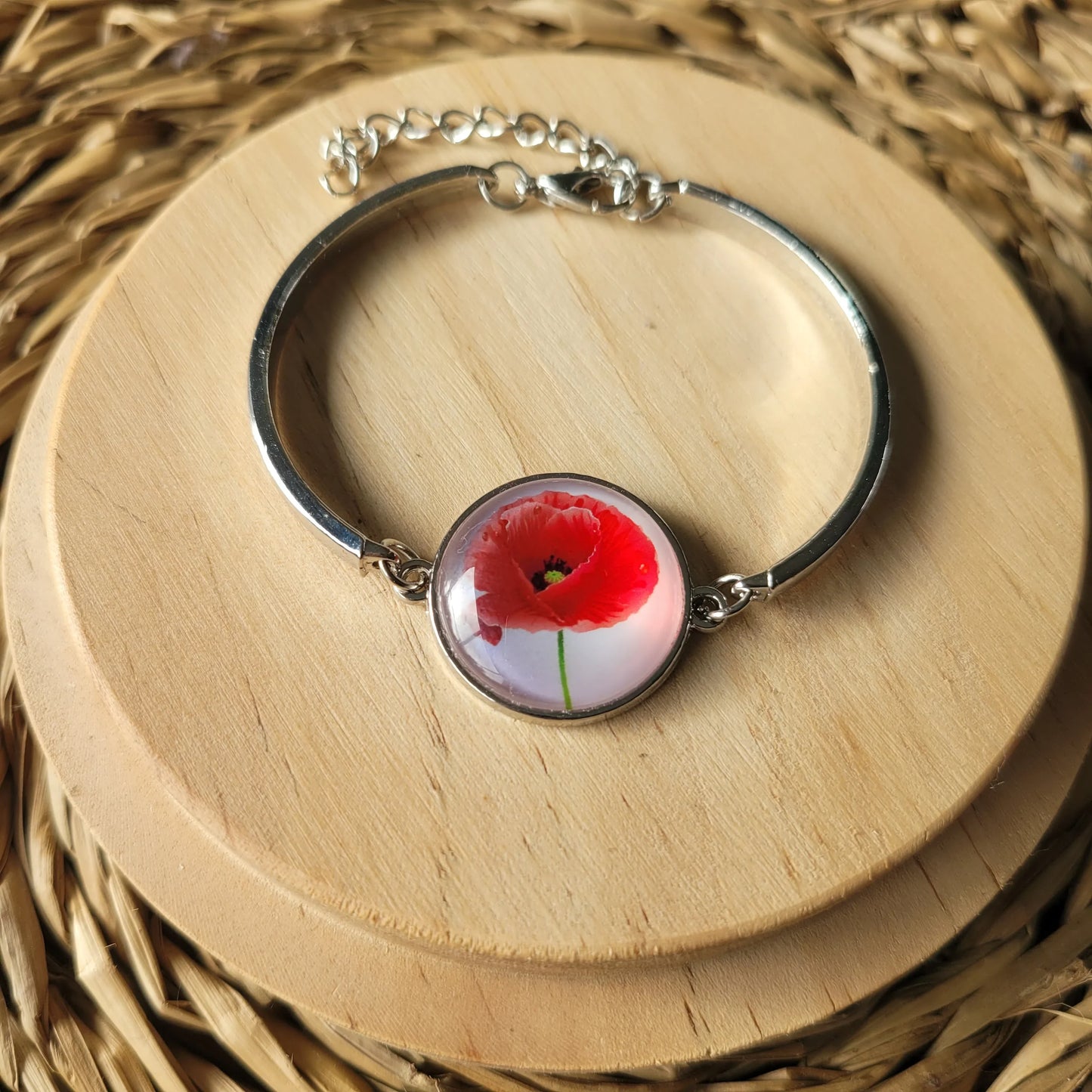 Bracelet fantaisie | Coquelicots - L'Atelier de MyMy