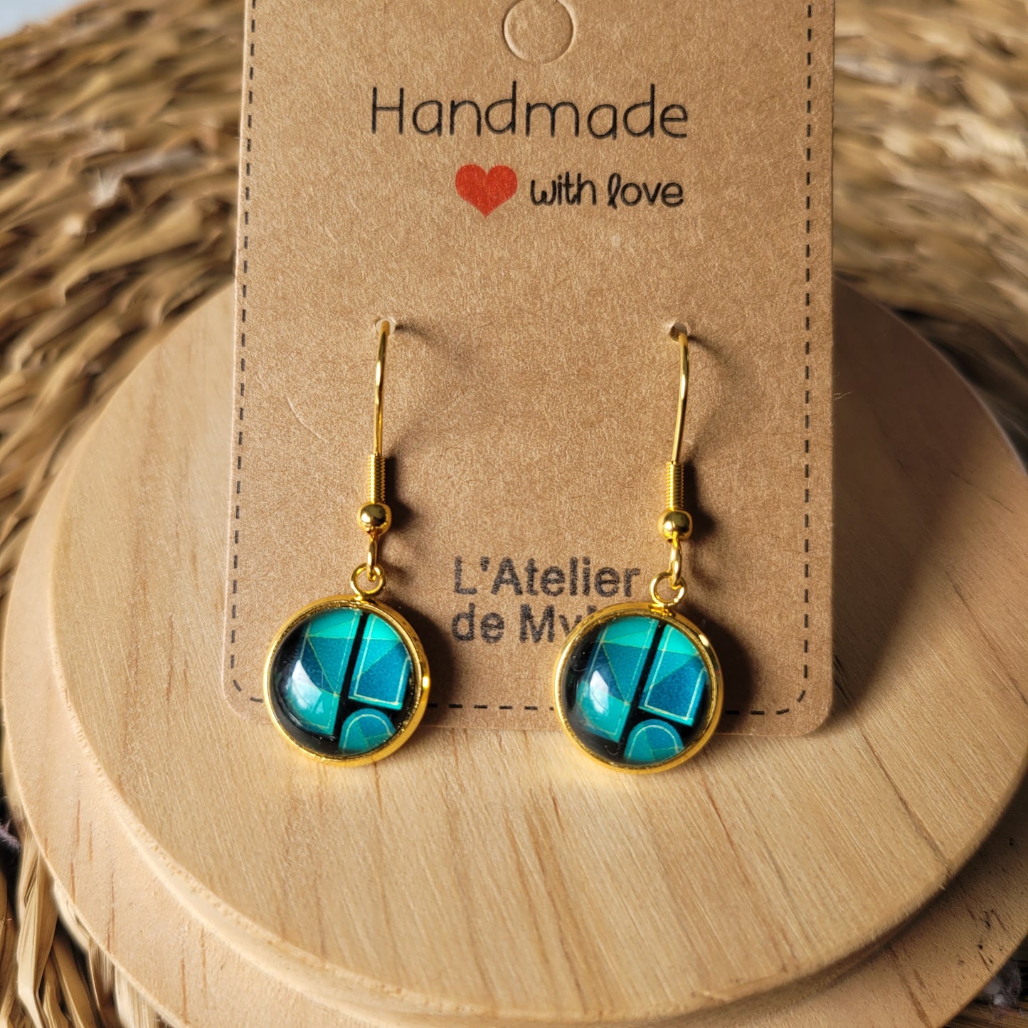 Boucles fantaisie acier | Graphiques Turquoise