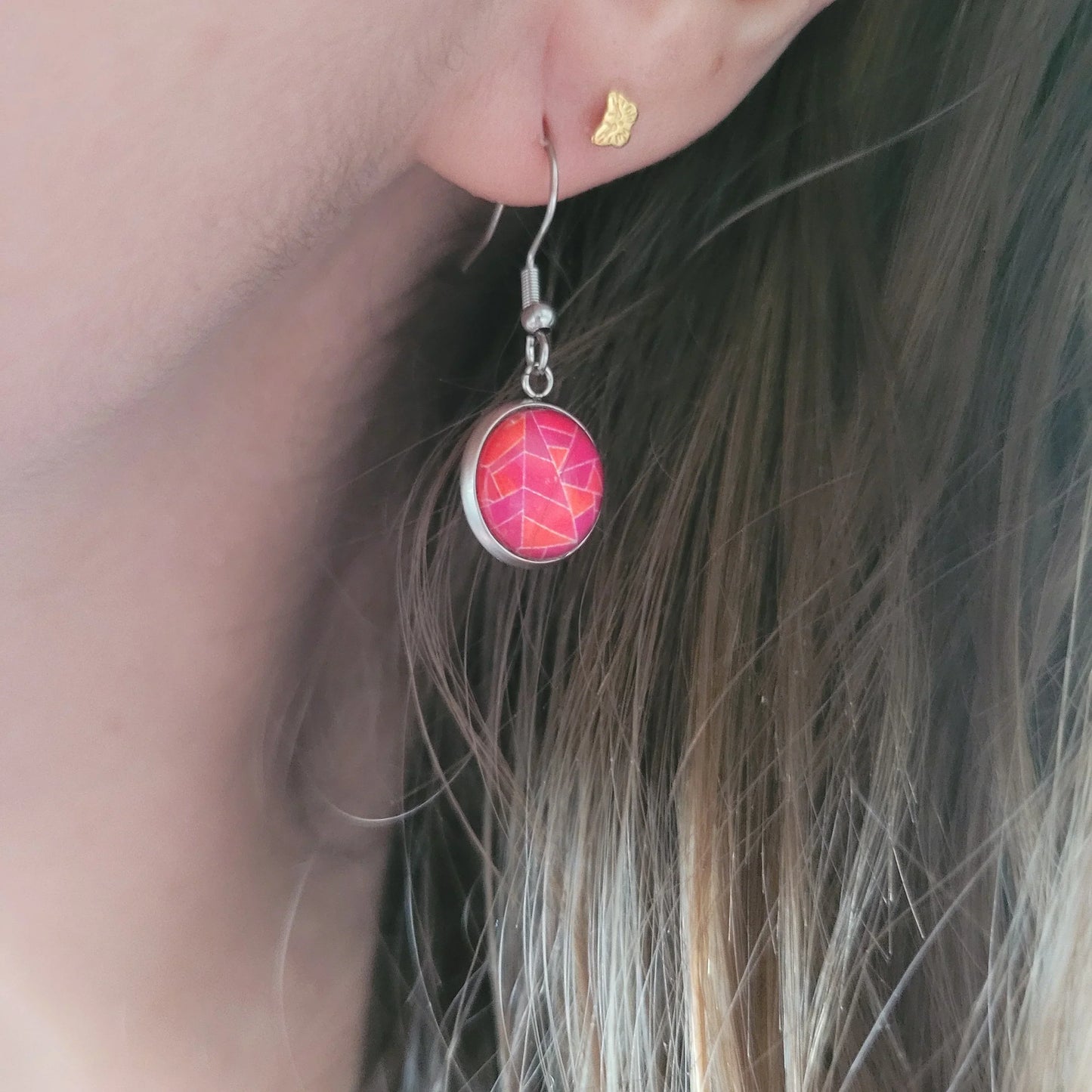 Boucles fantaisie acier | Graphiques Rose-orange - L'Atelier de MyMy