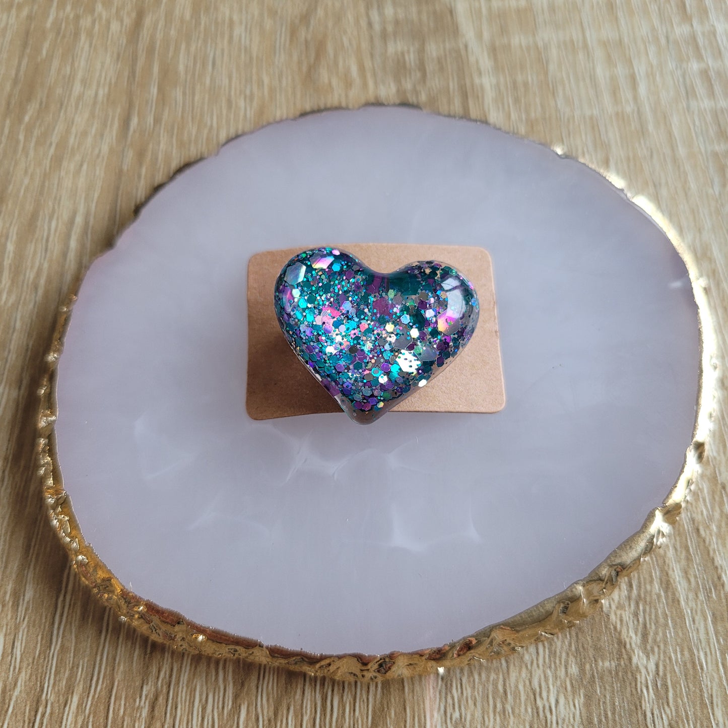 .Broche en résine | Cœur Océan