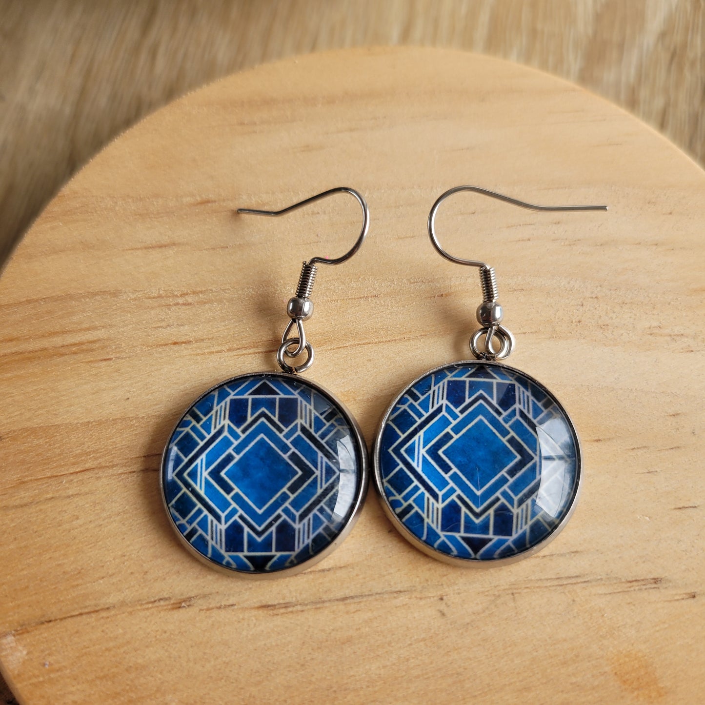 Boucles fantaisie acier | Losanges