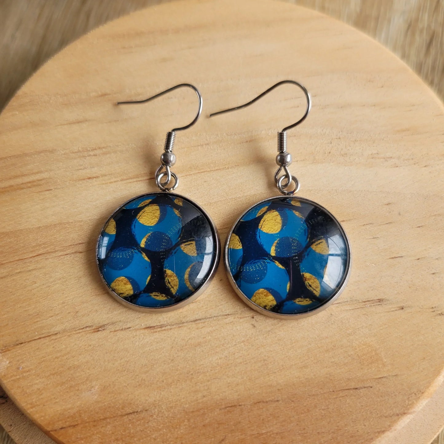 Boucles fantaisie acier | Planètes - L'Atelier de MyMy