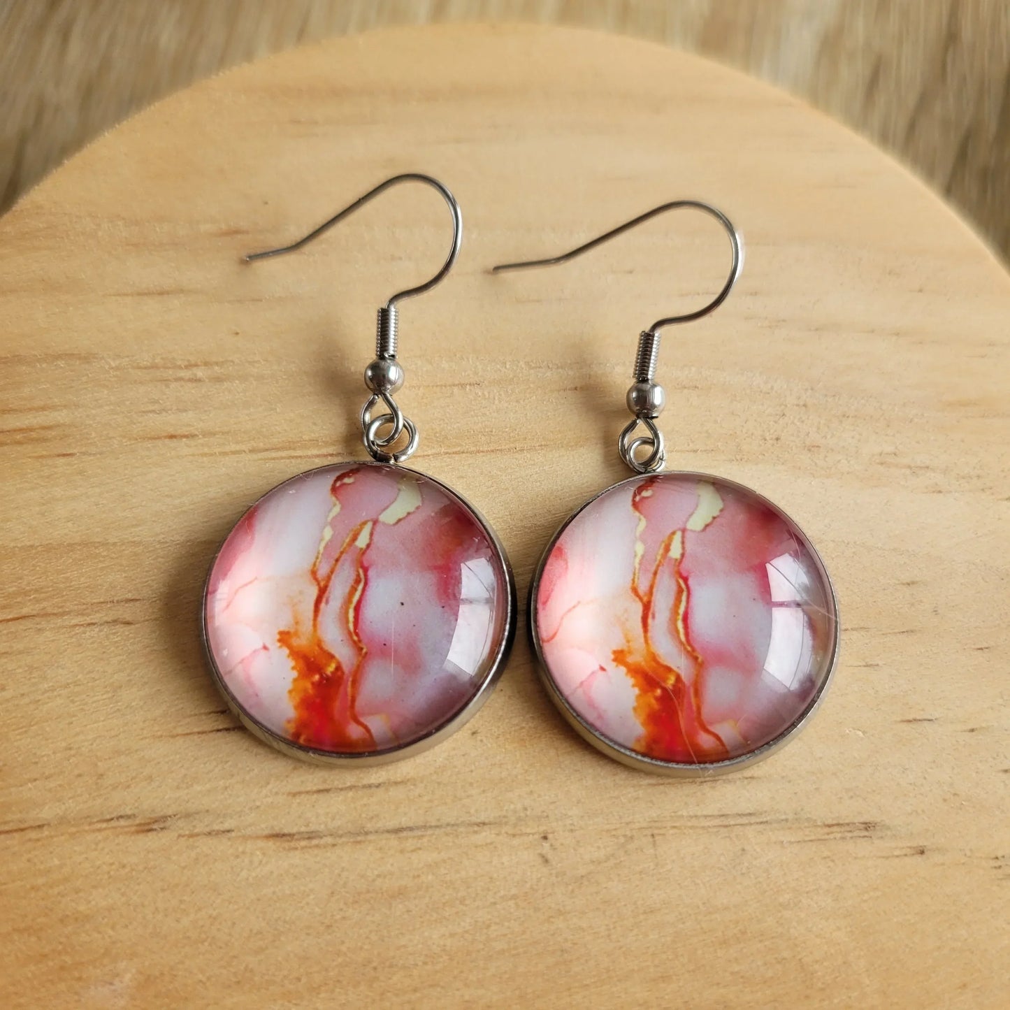 Boucles fantaisie acier | Bulle Rosée - L'Atelier de MyMy