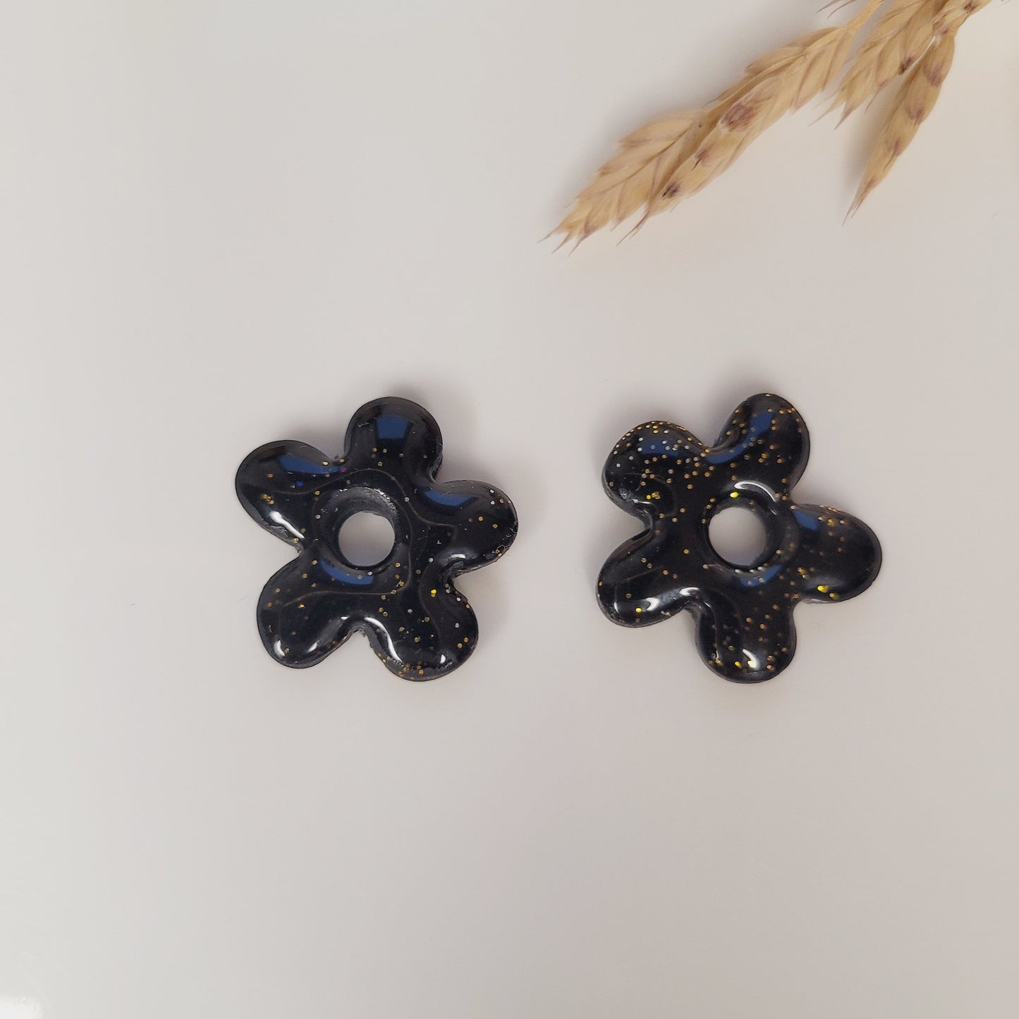 Boucles argile polymère | Pampilles Fleurs interchangeables sans attaches ~ Au choix ~