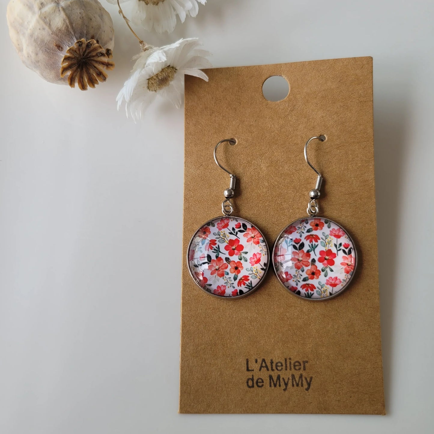 Boucles fantaisie acier | Fleuries - L'Atelier de MyMy