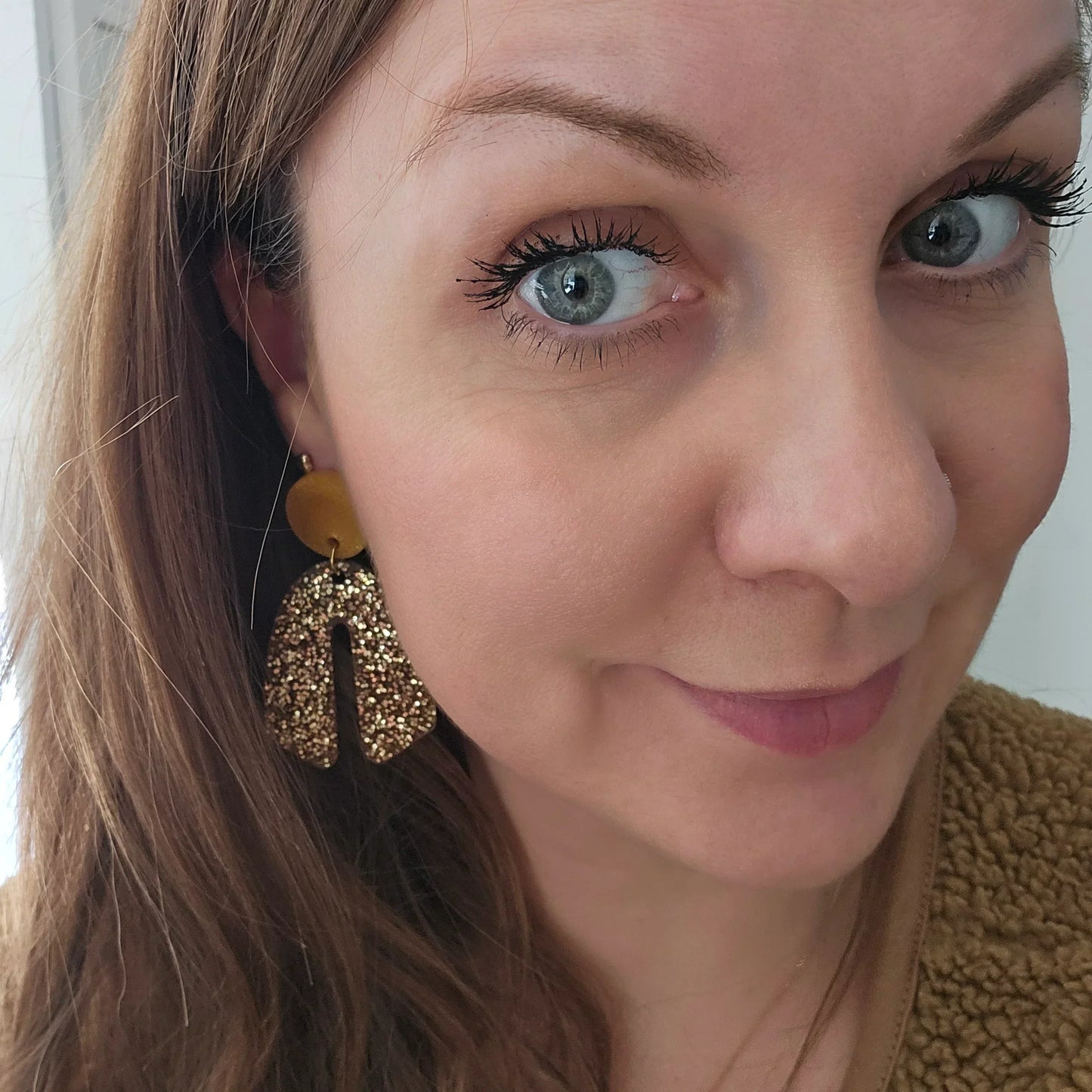 Resin Earrings | Golden Escape