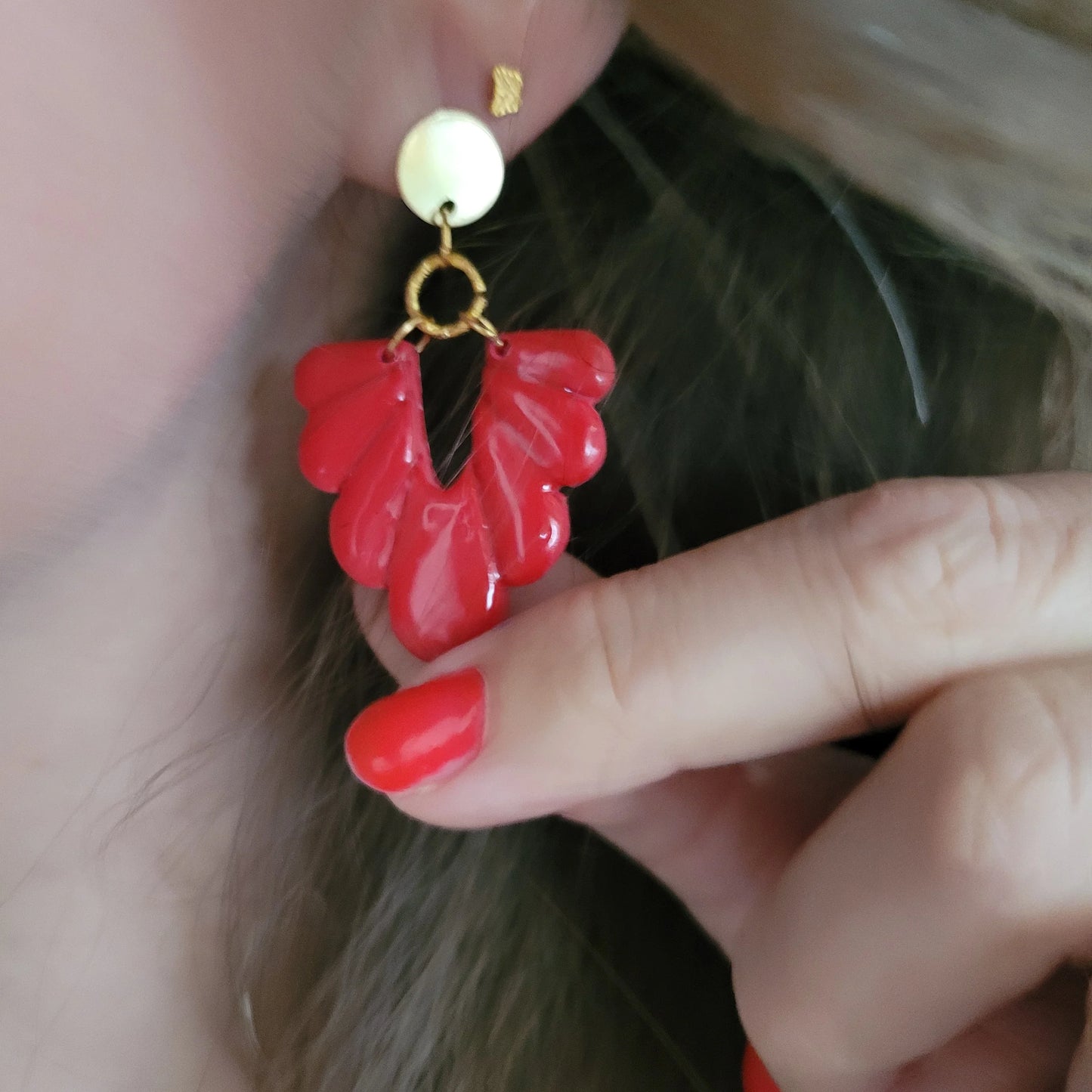 Boucles argile polymère | Danaé - L'Atelier de MyMy