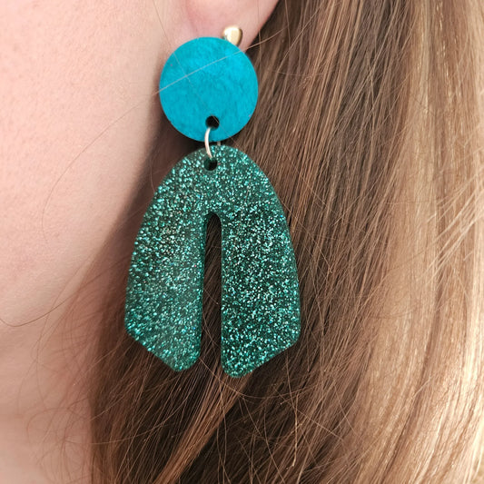 Boucles en résine | Évasion Turquoise