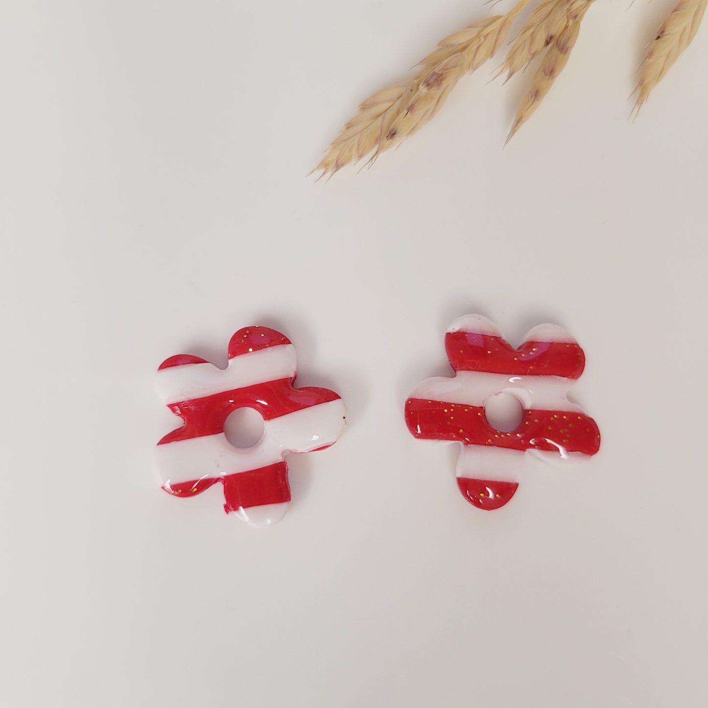 Boucles argile polymère | Pampilles Fleurs interchangeables sans attaches ~ Au choix ~