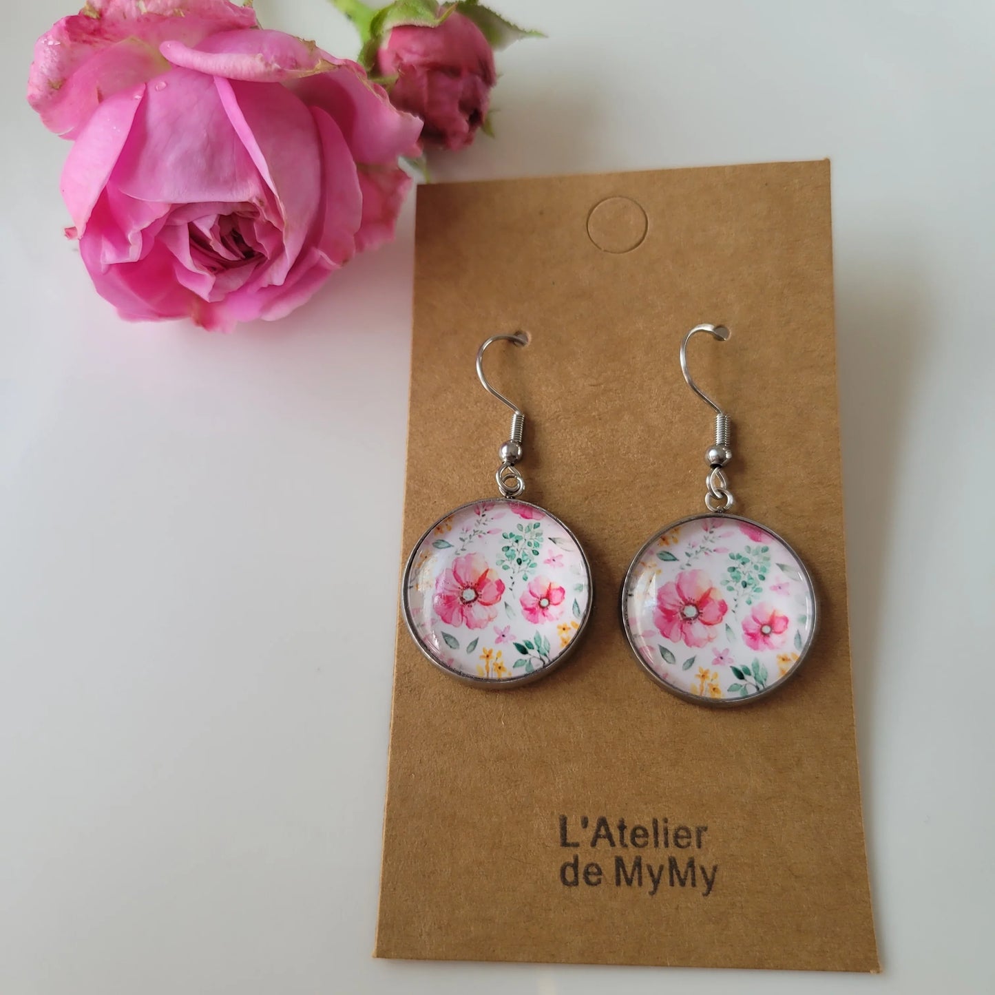 Boucles fantaisie acier | Roses - L'Atelier de MyMy