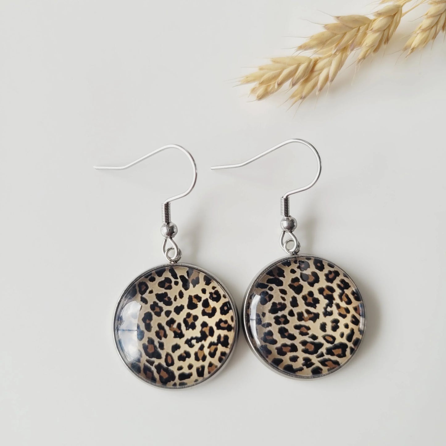 Boucles Fantaisie Acier | Léopard - L'Atelier de MyMy