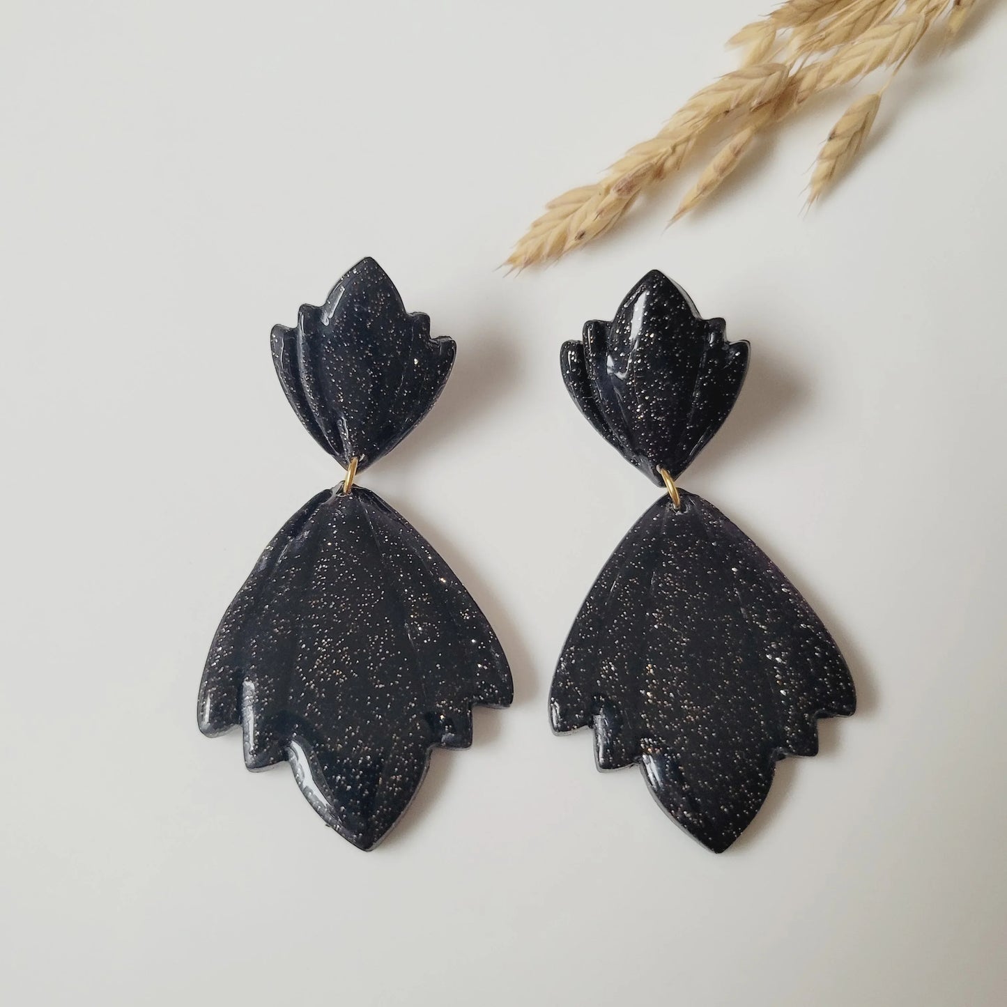 Boucles argile polymère | Volupta Noir