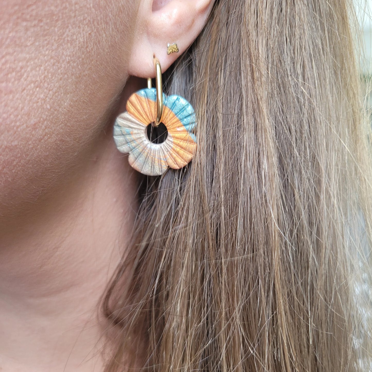 Boucles argile polymère | FloWer Automnale - L'Atelier de MyMy