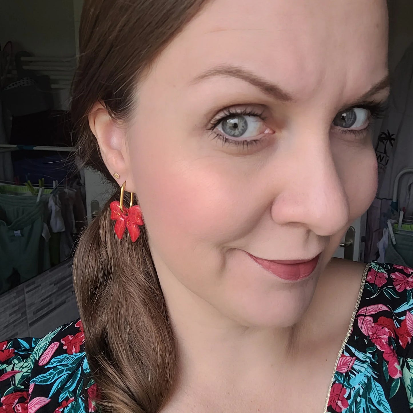 Boucles argile polymère | Nœud Rouge