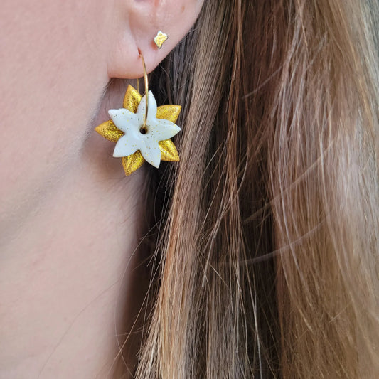 Boucles argile polymère | Étoiles