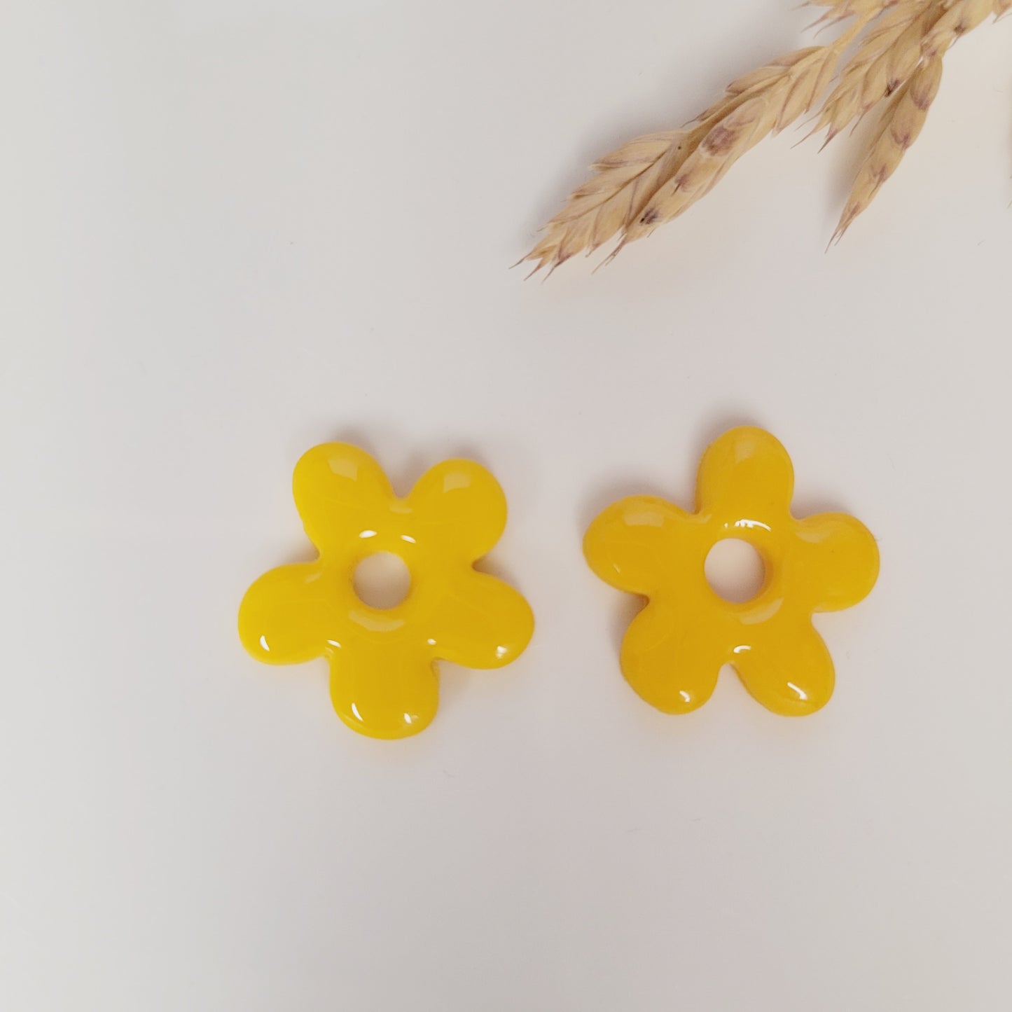 Boucles argile polymère | Pampilles Fleurs interchangeables sans attaches ~ Au choix ~
