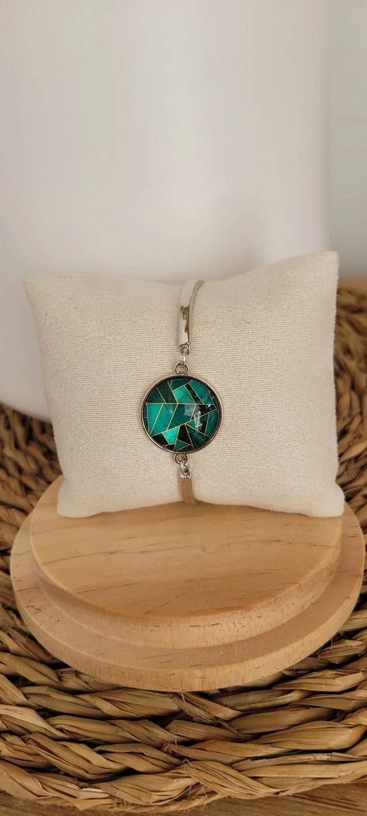 Bracelet fantaisie | Graphique Vert - L'Atelier de MyMy