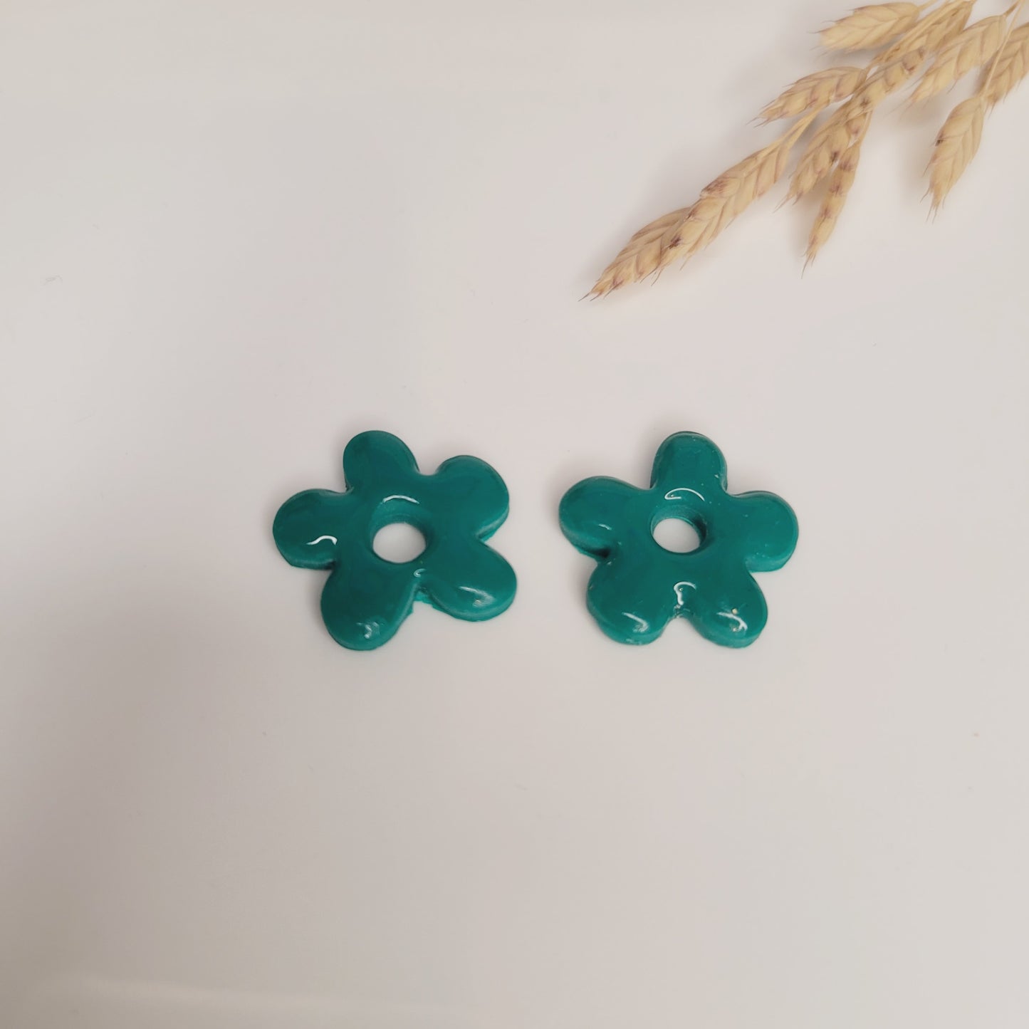 Boucles argile polymère | Pampilles Fleurs interchangeables sans attaches ~ Au choix ~