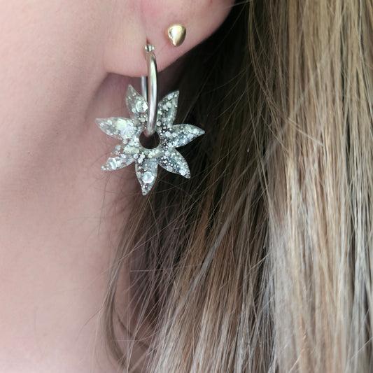 Boucles en résine | Soleil Argenté