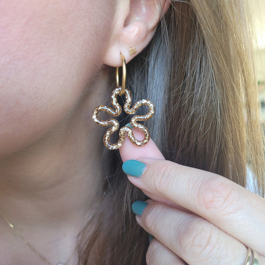 Boucles en résine | Corolles Champagne - L'Atelier de MyMy