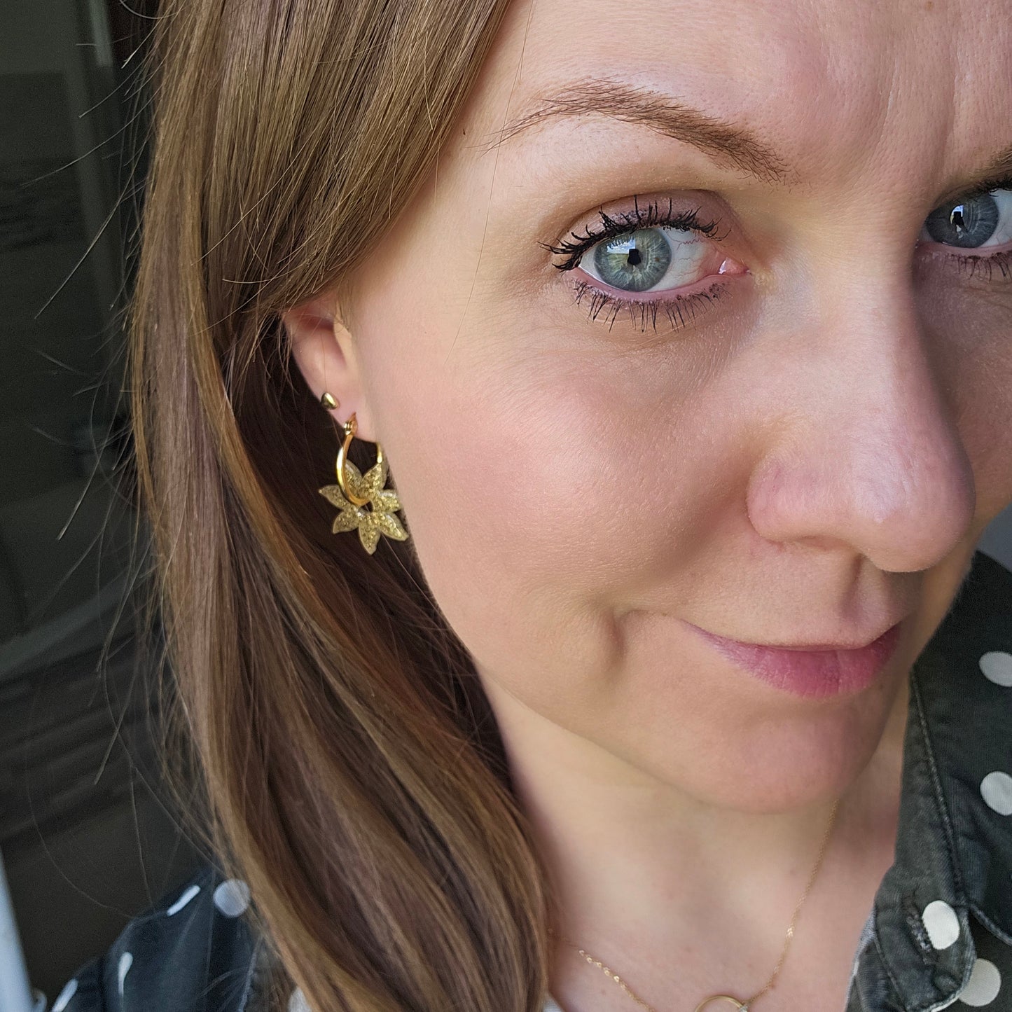 Boucles en résine | Soleil jaune