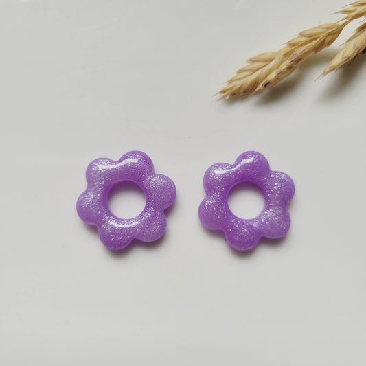 Boucles argile polymère | Pampilles Floréa interchangeables sans attaches ~ Au choix ~ - L'Atelier de MyMy
