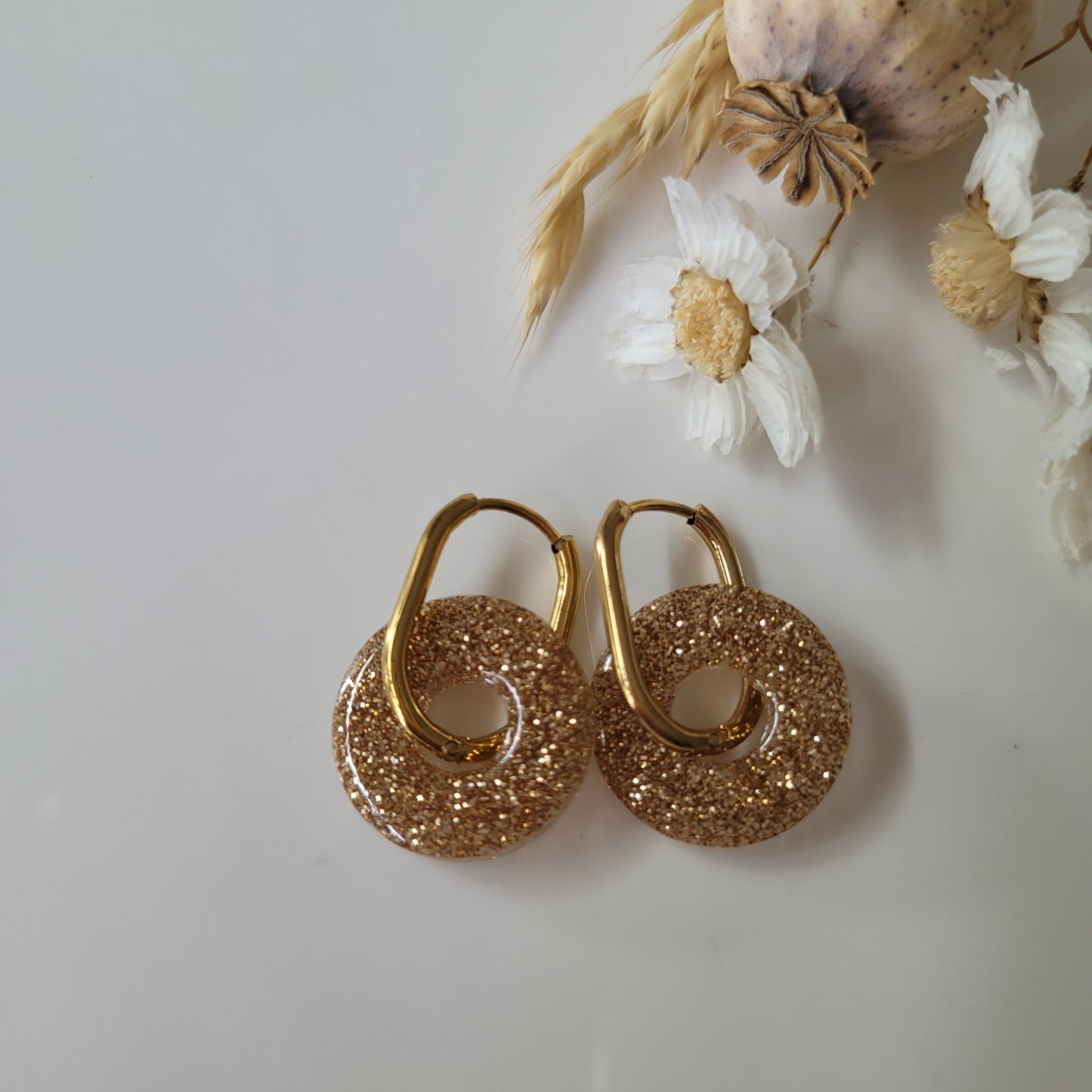 Boucles en résine | Donuts Or