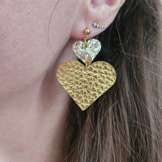 Boucles en Cuir | Coeurs Or