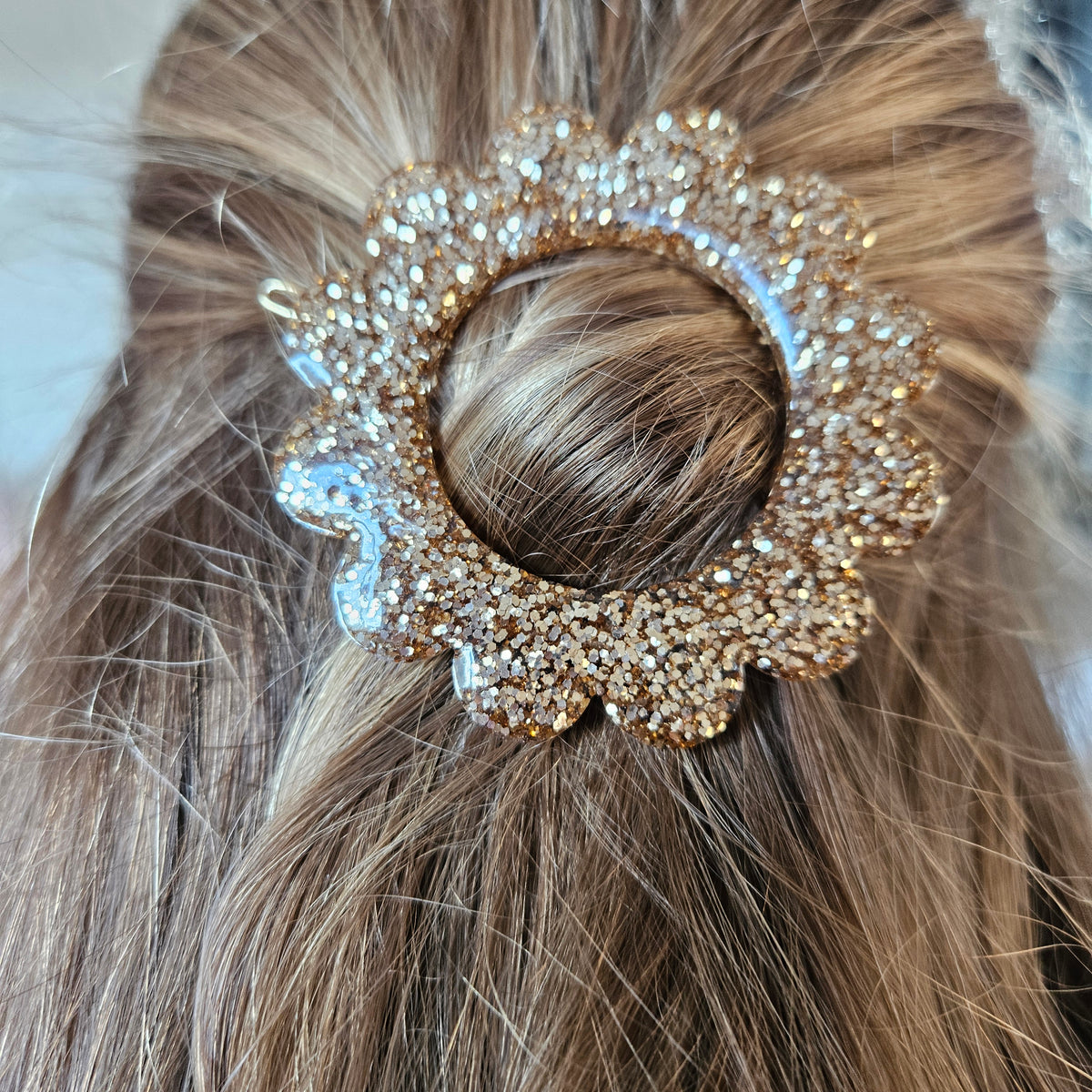 Barrettes en résine | Fleur Or