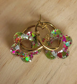 Boucles en résine | Fleurs Printanières