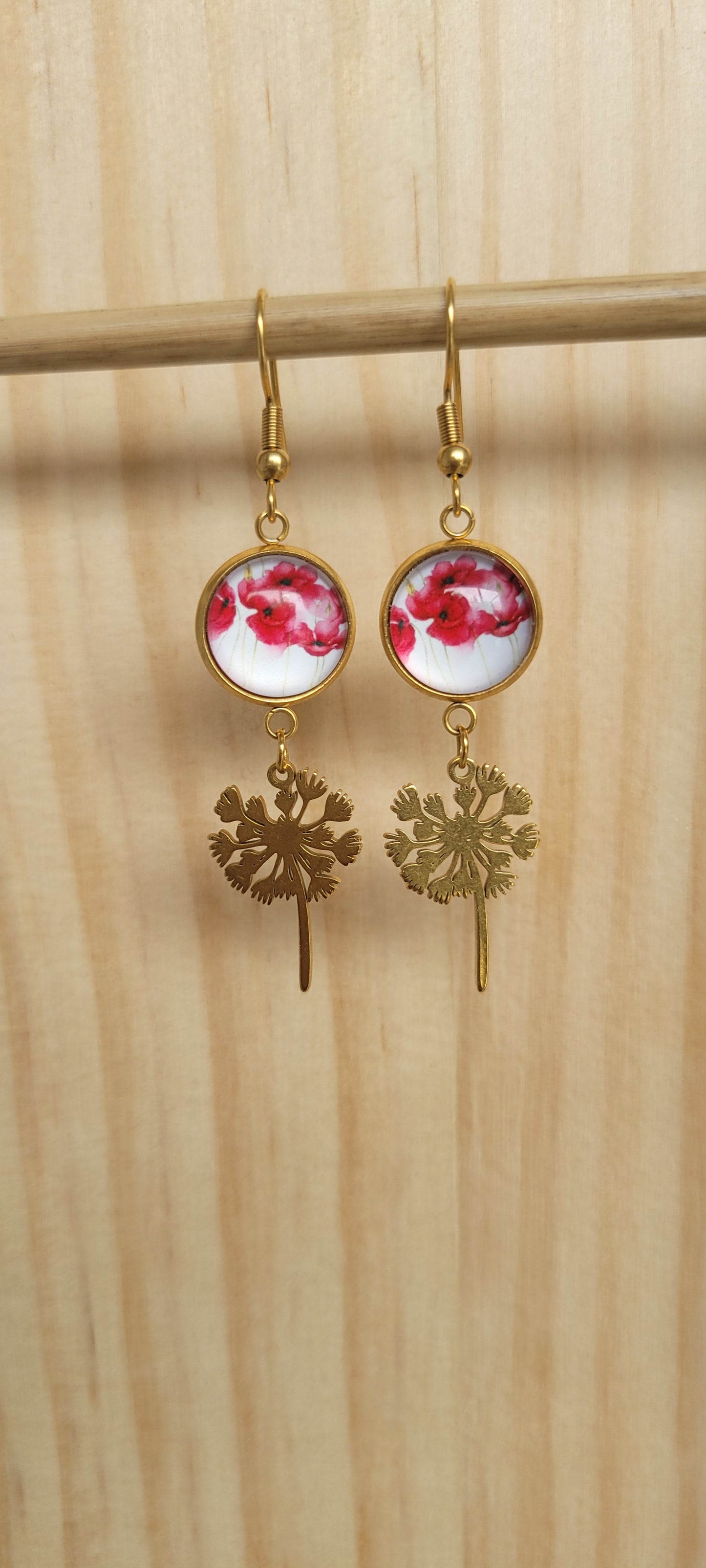 Boucles fantaisie acier | Coquelicots