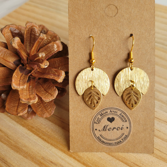 .Boucles fantaisie acier | Feuillage d'or