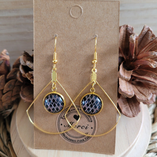 .Boucles fantaisie acier | Losanges chic