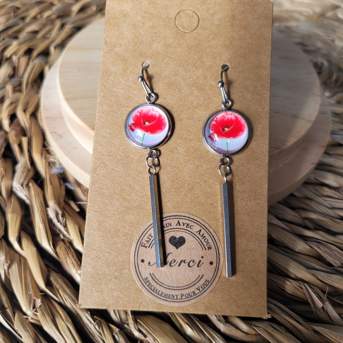 Boucles fantaisie acier | Coquelicots