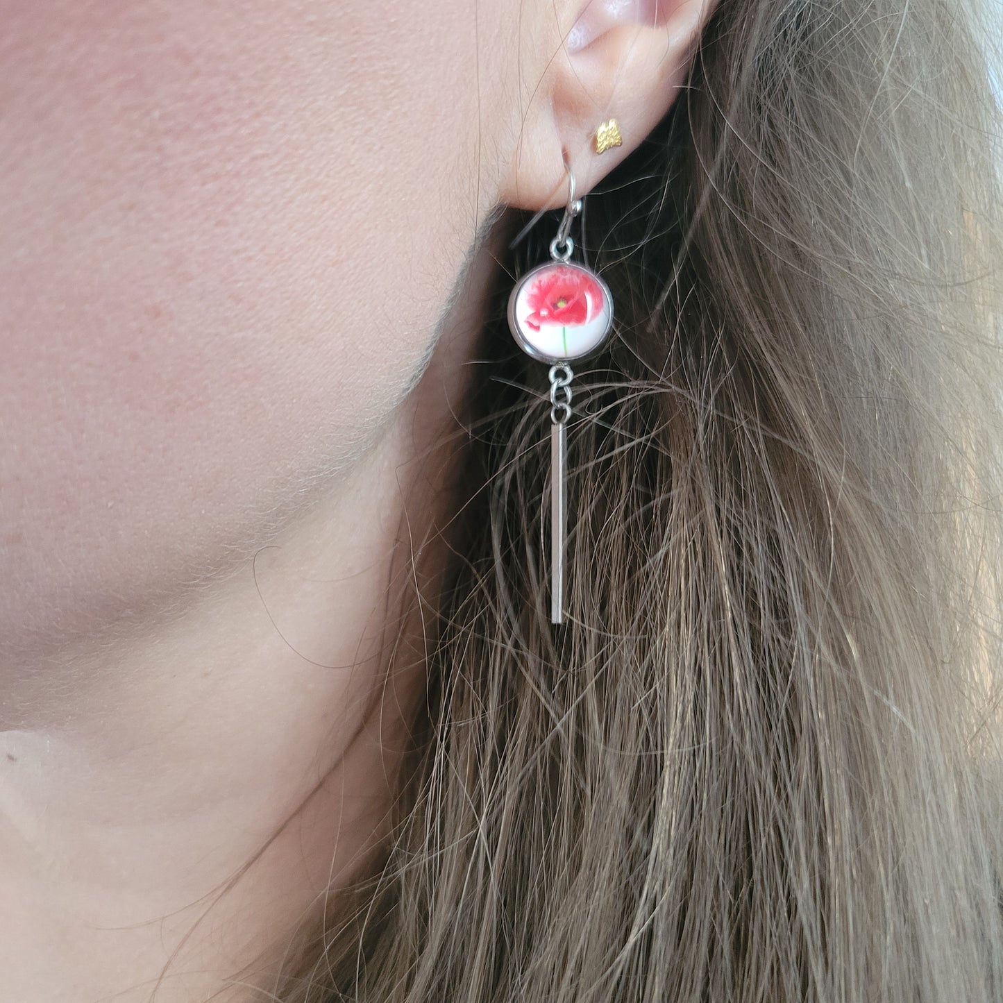 Boucles fantaisie acier | Coquelicots