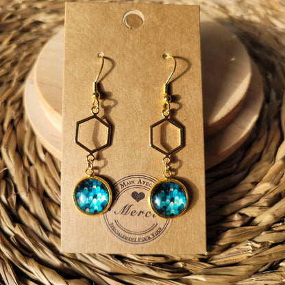 Boucles fantaisie acier | Écailles - L'Atelier de MyMy