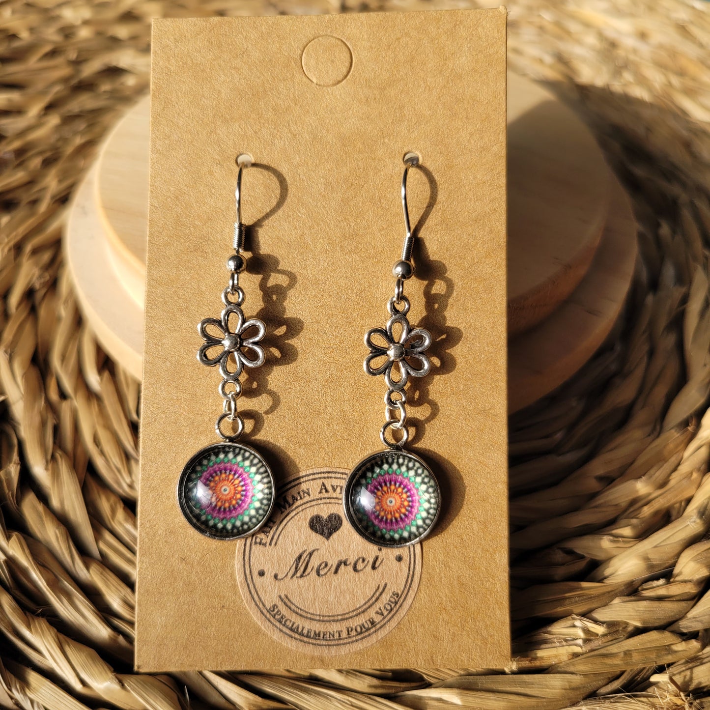 Boucles fantaisie acier | Fleurs