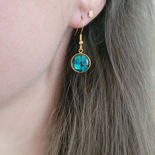 Boucles fantaisie acier | Graphiques Turquoise - L'Atelier de MyMy
