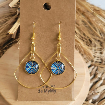 Boucles fantaisie acier | Drapeau - L'Atelier de MyMy