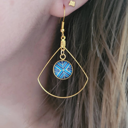 Boucles fantaisie acier | Drapeau - L'Atelier de MyMy