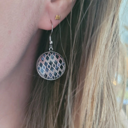 Boucles fantaisie acier | Losanges - L'Atelier de MyMy