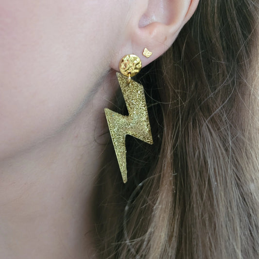 Boucles Coup de Foudre | Or - L'Atelier de MyMy