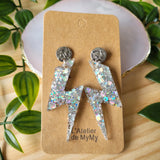 Boucles en Résine | Coup de Foudre Argent