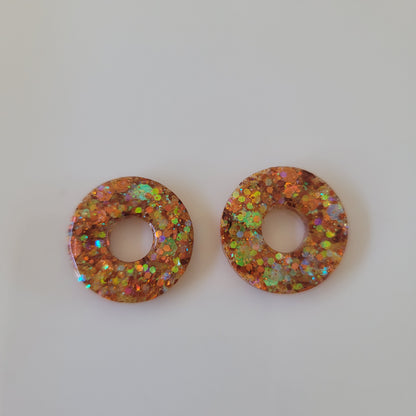 Boucles en résine  | Donuts interchangeables sans attaches  ~ Au choix ~