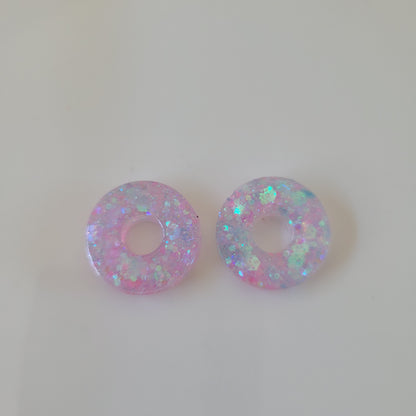 Boucles en résine  | Donuts interchangeables sans attaches  ~ Au choix ~
