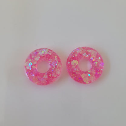 Boucles en résine  | Donuts interchangeables sans attaches  ~ Au choix ~