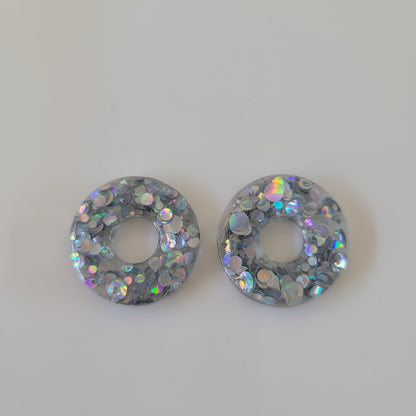 Boucles en résine  | Donuts interchangeables sans attaches  ~ Au choix ~